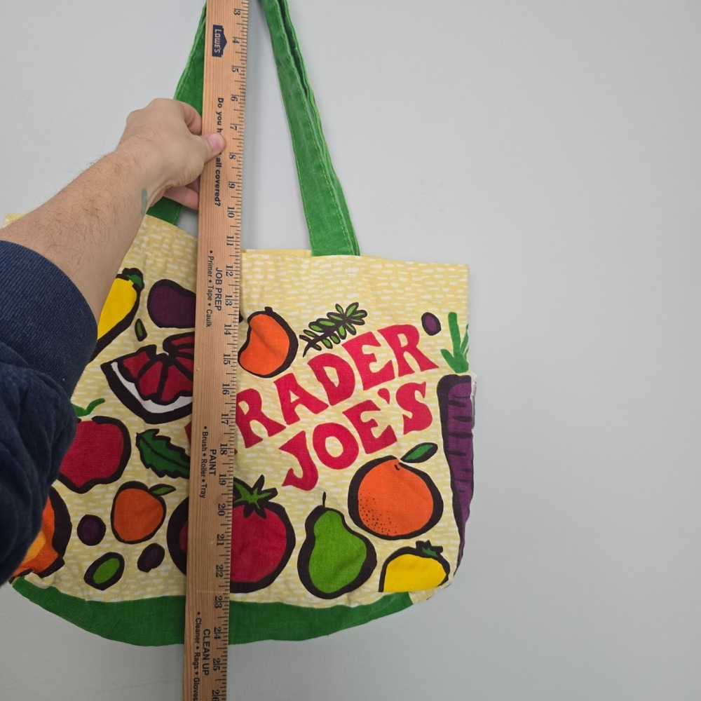 Trader Joes Women Reusable Grocery Tote Bag Vibrant Coastal Vacation Lightweight - Picture 5 of 7